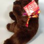Fiesta Teddy Bear Plush Brown 11" Sitting Paw Bear Grizzly Stuffed Animal w/ Bow