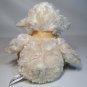 Commonwealth Plush Lamb Sheep Ewe Cream Gold Sheer Organza Bow 11" Stuffed Toy