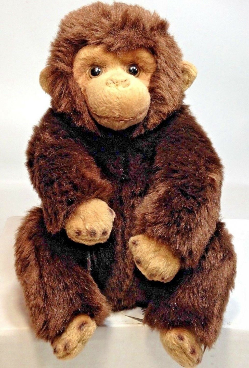 Yomiko Classics Chimpanzee Monkey Russ Plush Brown Tan Stuffed Animal 10" Chimp