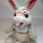 Disney Thumper Bunny Rabbit Plush Beanie Bean Bag Grey Stuffed Toy Animal 8"