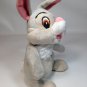 Disney Thumper Bunny Rabbit Plush Beanie Bean Bag Grey Stuffed Toy Animal 8"