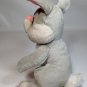 Disney Thumper Bunny Rabbit Plush Beanie Bean Bag Grey Stuffed Toy Animal 8"