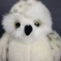 White Spotted Owl Plush Bird Stuffed Animal House 9" Soft Toy