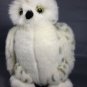 White Spotted Owl Plush Bird Stuffed Animal House 9" Soft Toy