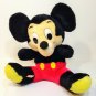 Vintage Disney MICKEY MOUSE Plush Stuffed Animal Doll Korea 13"