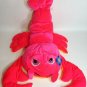 Goffa Red Lobster Plush Soft Toy Stuffed Animal Orange Crab Big Pink Eyes 20"