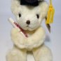 Russ Teddy Bear Plush Caress Soft Pets Cream White Graduation Congratulations