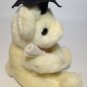 Russ Teddy Bear Plush Caress Soft Pets Cream White Graduation Congratulations