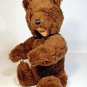 Dakin Grizzly Bear RARE Plush Jointed Chocolate Brown Stuffed Animal 12" Toy