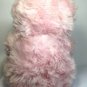 Oshko Pink Teddy Bear Soft Furry Stuffed Animal w Sweet love Ribbon Bow 12"