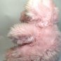 Oshko Pink Teddy Bear Soft Furry Stuffed Animal w Sweet love Ribbon Bow 12"