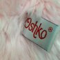 Oshko Pink Teddy Bear Soft Furry Stuffed Animal w Sweet love Ribbon Bow 12"