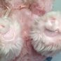 Oshko Pink Teddy Bear Soft Furry Stuffed Animal w Sweet love Ribbon Bow 12"