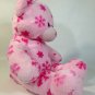 Build a Bear Pink Teddy Plush SNOWFLAKES Winter Flurry Hugs Stuffed Animal Toy
