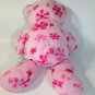 Build a Bear Pink Teddy Plush SNOWFLAKES Winter Flurry Hugs Stuffed Animal Toy