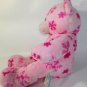 Build a Bear Pink Teddy Plush SNOWFLAKES Winter Flurry Hugs Stuffed Animal Toy