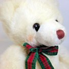 Russ SNOWTOP Teddy Bear Plush Rosey Cheeks Korean K-02 White Stuffed Animal 9"