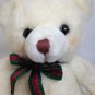 Russ SNOWTOP Teddy Bear Plush Rosey Cheeks Korean K-02 White Stuffed Animal 9"