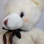 Russ SNOWTOP Teddy Bear Plush Rosey Cheeks Korean K-02 White Stuffed Animal 9"