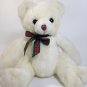 Russ SNOWTOP Teddy Bear Plush Rosey Cheeks Korean K-02 White Stuffed Animal 9"
