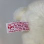 Russ SNOWTOP Teddy Bear Plush Rosey Cheeks Korean K-02 White Stuffed Animal 9"