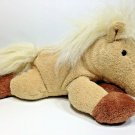 Aurora Pony Horse Prancer Plush Tan Brown White Stuffed Animal Beanie 7" Toy