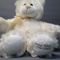 Russ Berrie Teddy Bear Plush Bless This Little One White Cream Stuffed Animal
