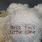 Russ Berrie Teddy Bear Plush Bless This Little One White Cream Stuffed Animal