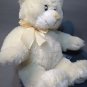 Russ Berrie Teddy Bear Plush Bless This Little One White Cream Stuffed Animal