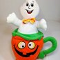 Halloween Ghost in Pumpkin Teacup Plush National Entertainment Network 14"