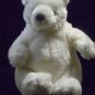 Sea World Polar Bear Plush Teddy White Pot Belly Bean Bag Stuffed Animal Toy 8"
