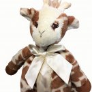 Bearington Baby Patches Giraffe Snuggler Brown Lovey Security Blanket Satin 16"