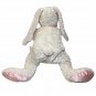 Commonwealth Bunny Rabbit Plush RARE Pink Satin Ears Feet Fleece Baby Blanket