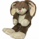 RARE HTF Boyds Bears Bunny Rabbit Brown Cream Plush Stuffed Animal 14" Pixie
