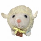 Eden Toys Lamb Sheep Yellow Plush Stuffed Animal Vintage Bell Baby Toy Bow 7" Eden Toys Lamb Sheep Yellow Plush Stuffed Animal Vintage Bell Baby Toy Bow 7"