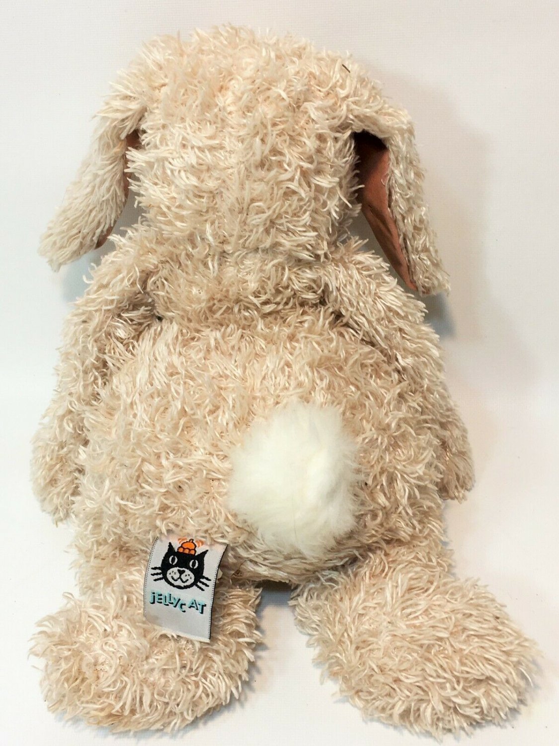 Jellycat Junglie Bunglie Bunny Plush Scruffy Tan Brown Velvety Velour ...