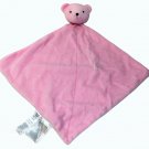 Carter's Precious Firsts Pink Bear Baby Blanket Rattle Just One Year Lovey 12.5"