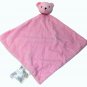 Carter's Precious Firsts Pink Bear Baby Blanket Rattle Just One Year Lovey 12.5"