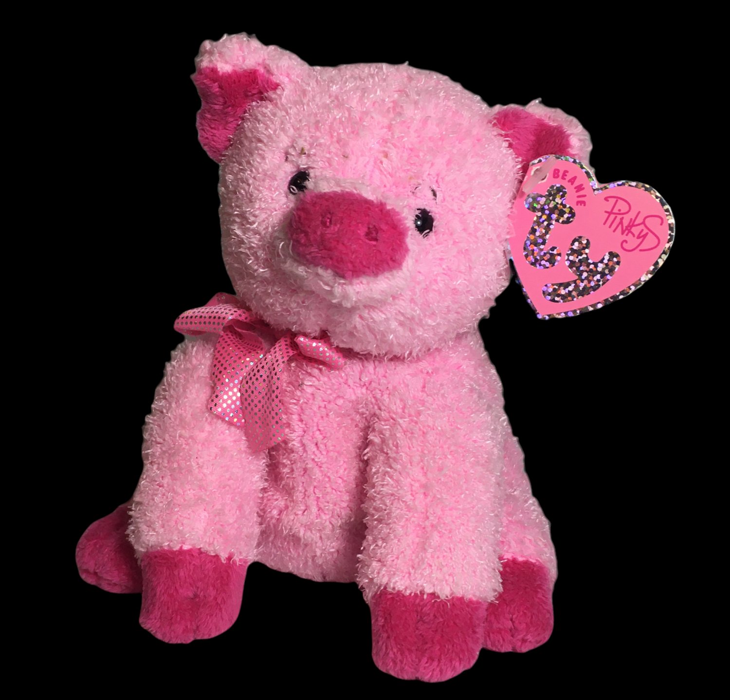 Ty Pinkys Beanie Baby Silky Pig Pink 6" Plush Stuffed Animal Toy 2004 Retired