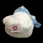 Ty Pluffies Windchill Snowman Beanbag White Blue Plush Stuffed Tylux Toy TAGS 8"