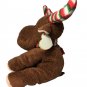 Ty Pluffies Merry Moose 2006 Red-Green-White Holiday Striped Antlers & Scarf TAG