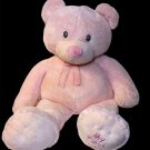 RARE My First Teddy Bear JUMBO Pink Russ 3FT. Plush Stuffed Animal Striped Bow