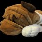 SHAR PEI Plush JUMBO Dog HUGE Giant Stuffed Animal Sharpei Wrinkle Puppy 3 FEET