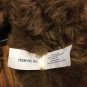 Applause Russ Brown Plush Teddy Bear Bow Stuffed Animal Sits 10" Soft Furry Toy
