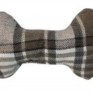 Bow-Wow Pet Dog Toy Plaid Bone Squeaker Stuffed Plush Doggie Fun 9" Long Bow-Wow Pet Dog Toy Plaid Bone Squeaker Stuffed Plush Doggie Fun 9" Long