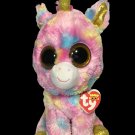 Ty Beanie Boos Fantasia Pink Colorful Unicorn 10" Medium Plush Stuffed Animal