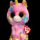 TY Beanie Boos Fantasia Unicorn Plush Pony Baby 6" Stuffed Rainbow Animal 2018