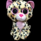 Ty Beanie Boos LIVVIE 6" Leopard Plush Toy 2021 Pink Sparkle Eyes - No Hangtag Ty Beanie Boos LIVVIE 6" Leopard Plush Toy 2021 Pink Sparkle Eyes - No Hangtag