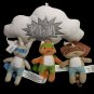 Trend Lab Superhero Mobile Crib Plush Stuffed Animals Kapow Cloud RARE VHTF