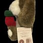 Boyds Bears Piddles Puppy Dog Plush Brown Beige Stuffed Animal Red Stocking RARE